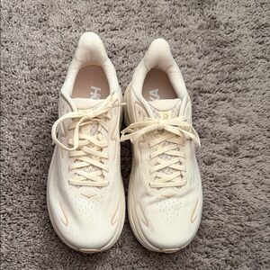 Hoka Clifton 10 Women's Cream Sneakers